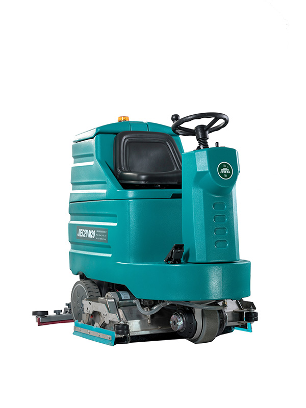 Pequeña máquina fregadora-barredora combinada con operador a bordo JIECHI M20